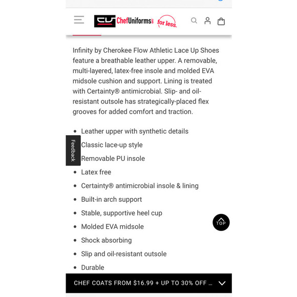 Cherokee Infinity FootWear Flow Athletic Shoes / S-12 - Picture 12 of 13